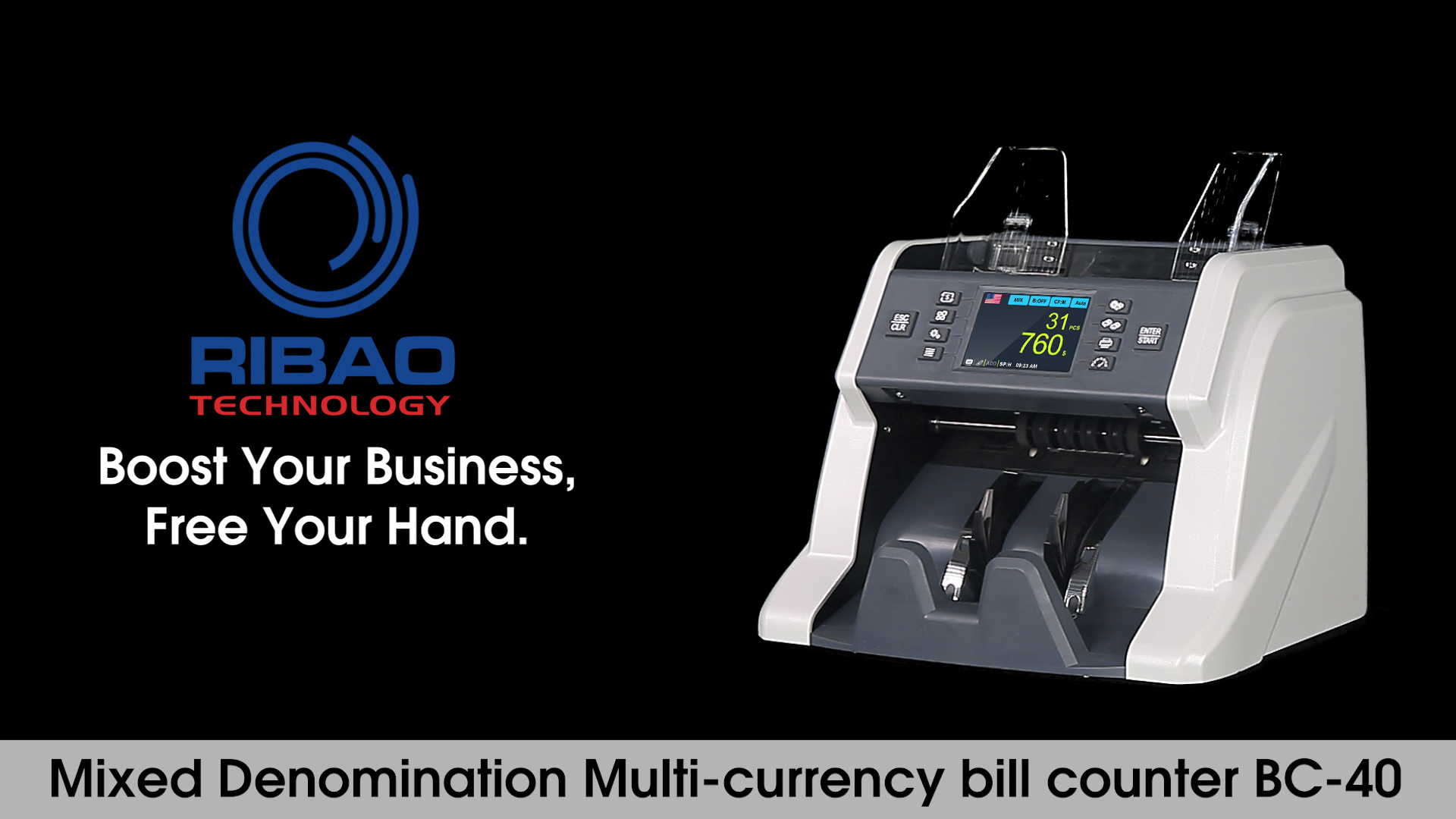 RIBAO BC-40マネーカウンター、あなたのビジネスを後押しし